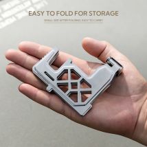 CAMPINGMOON AS-ST Backpack Alcohol Stove Stand Rack Lightweight Folding Aluminum Alloy for Camping Hiking Picnic