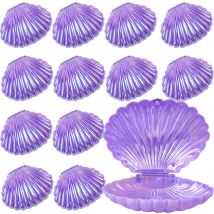 5/10 pezzi scatole di caramelle colorate conchiglia sirena festa di compleanno biscotto confezione regalo scatola di immagazzinaggio gioielli baby shower decorazioni di nozze