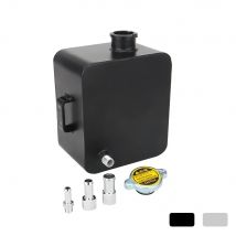 2L Litre Polished Alloy Header Expansion Water Tank & Cap WATER HEADER TANK Coolant Overflow Tank Reservoir Kit