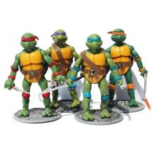 Playmates Teenage Mutant Ninja Turtles Model Toy TMNT Figure Collection Leonardo Da Vinci Raphael Michelangelo Donatello