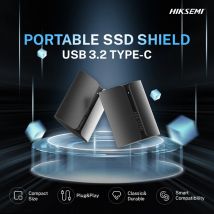 HIKSEMI Shield SSD portatile 1TB 2TB Unità a stato solido esterna ad alta velocità Tipo-C Memorizzazione Decives Dischi rigidi per PC Mobile Mac