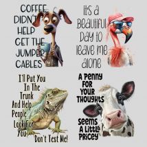 Cartoon Tier Wärme übertragung Aufkleber Flamingo Eidechse Eisen auf Patch Kuh Hund DIY Eisen auf Transfers für Kleidung Billow Handtasche