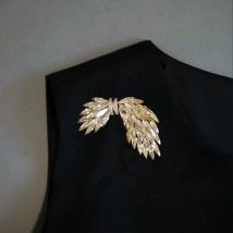 Luxury Wings Fashion Brooch Pins For Women Creative New Handmade Shinning Rhinestones Brooches