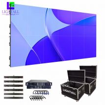 Schlüsselfertigte Lösung, LED-Bildschirm, 3 x 2 m, LED-Videowand, P3.9, vollfarbige LED-Videowandvermietung für den Innenbereich