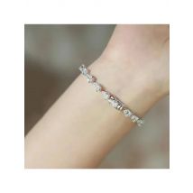 3*5mm Pear Cut All Moissanite Diamond Tennis Bracelet For Women S925 Silver Plated White Gold Waterdrop Shape Jewelry with GRA