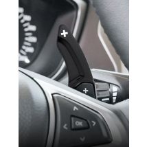 For Lincoln MKC MKZ MKS MKX Ford Mondeo Fusion Edge Steering Wheel Shift Paddle Extension Stickers Accessories Glossy Black ABS