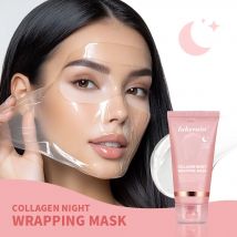 Maschera coreana al collagene profondo Maschera staccabile Viso Antirughe Lifting Maschere per la cura della pelle Bio Pack Avvolgimento notturno Donna Durante la pelle notturna