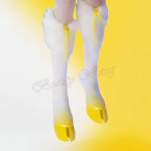 Weiß Gelb Pferd Beweis Stiefel Pelz Dekor Vorne Bogen Knoten Dekor Schuhe für Frauen High Heel Sexy Party Schuhe Neue Zapatos Para Mujere