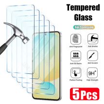 5PCS Schutz Glas für Samsung Galaxy A55 A15 A35 A54 A32 A34 A25 A14 A24 A13 A12 A22 A23 a33 A53 A73 A52S 5G Gehärtetes Glas