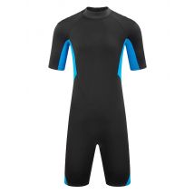Men's Wetsuit 3mm Neoprene Short Sleeve One Piece Spring Diving Suit Back Front Zip Surfing Diving Swimming Snorkeling Kayaking
