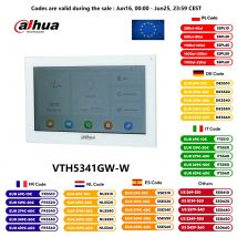 Dahua bianco VTH5341GW-W / VTH5341G-W PoE(802.3af) Monitor da interno Android da 10 pollici, monitor videocitofono, monitor campanello cablato