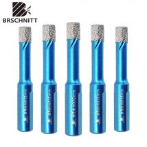 BRSCHNITT Tile Drill Bit Set 5pcs 6/6/6/8/10mm Tile Diamond Drill Bit Set for Porcelain Ceramic Granite Core Bit