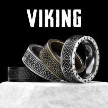 Retro Viking Keltischer Knoten Runen Edelstahl Männer Ringe Punk Neu Für Männliche Frauen Mode Schmuck Kreativität Geschenk Großhandel