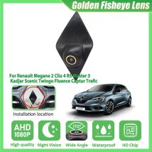 AHD 1080P 170 °   Auto-Frontkamera für Renault Megane 2 Clio 4 RS Master 3 Kadjar Scenic Twingo Fluence Captur Trafic Fisheye