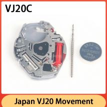Nuovo movimento giapponese VJ20 Movimento al quarzo VJ20C Accessori per movimenti dell'orologio a 2 lancette con batteria di alta qualità