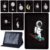 Tablet Case for Kindle Paperwhite 5(11th Gen)/Kindle 10th/Kindle 8th/Kindle Paperwhite1 2 3 4 Astronaut Print Pu Leather Cover