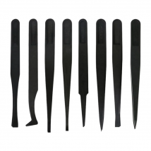 DIYFIX 7 in 1 Plastic Electronic Tweezers Kit Anti-static ESD Forceps PCB Repair Hand Tools Set