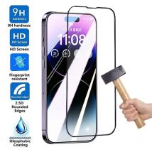 1-5PCS 9D Screen Protector Tempered Glass For iPhone 17 14 15 13 11 12 16 Pro Max Air 16E SE 7 8 Plus XR XS X Protective Glass