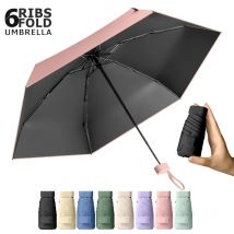 Kleiner Mini-UV-Regenschirm für Damen, leichter, kompakter Reiseschirm, tragbarer Sonnenschirm, Outdoor-Sonnenregen-Regenschirm für Taschengeldbörse