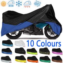 M-4XL Motorradabdeckungen, wasserdichter Polyester-Schutz für Moto-Moto-Couverture, Regen, UV-Staubschutz, 10 Farben
