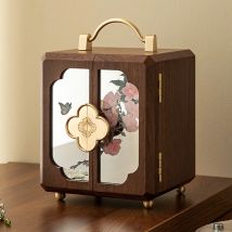 Holz Retro Schmuck Box Luxus Armband Ring Lagerung Fall Große Kapazität Schmuck Lagerung Boxen Mode Halskette Organizer Fällen