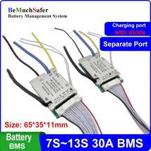 10S 13S 30A Batterie BMS mit Ein/Aus-Schalter Temperatursensor 7S 12S 24V 36V 43V 48V BMS für DIY E-Bike E-Scooter Akku