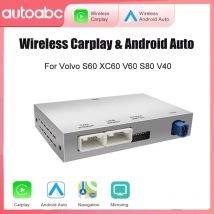 AUTOABC Nuovo Wireless Carplay Android auto modulo Per Volvo S60 S80 XC60 V60 V40 2015-2018 Specchio Cast AirPlay Supporto Telecamere