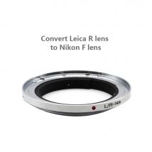 LR-Nik F LR-AI Mount Adapter Ring Silber zum Umwandeln des Original-Leica R-Mount-Objektivs auf Nikon F-Mount für Nikon DSLR-Kameras