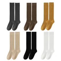 Frauen Mädchen Strümpfe Baumwolle Lange Socken Solide Antibakterielle Atmungsaktive Warme Unterhalb des Knies Waden Hohe Rohr Crew Bein Pile socke Student