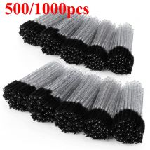 500/1000 stücke Einweg Mascara Zauberstäbe Wimpern Pinsel Spulen für Augenbraue Wimpern Verlängerung Bunte Großhandel Schönheit Werkzeuge