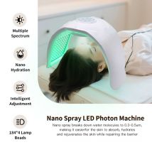 8 colori viso e corpo viso led maschera PED macchina terapia a luce rossa salone uso domestico dispositivi di bellezza ringiovanimento fotonico cura della pelle
