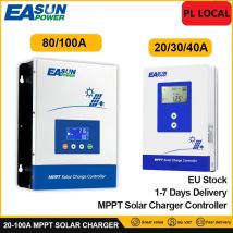 Easun MPPT 20A 30A 40A 60A 80A 100A regolatore di carica solare 12V 24V 36V 48V batteria al litio pannello solare IP21 supporto Lifepo4 Li