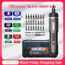 WORX WX242 Mini zestaw wkrętaków elektrycznych Inteligentny akumulatorowy wkrętak elektryczny z akumulatorem z 30-bitowym zestawem wiertarki elektrycznej
