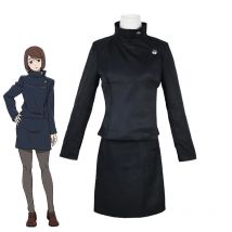 Anime Jujutsu Kaisen Gojo Satoru Cosplay Kostüm Augenklappe Perücken Brille Anzug Halloween Kostüme für Männer