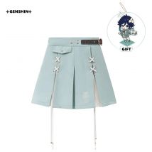 [Echt] Spiel Genshin Impact Intervention Themen Eindrücke Kostüme Mädchen JK Rock Anime Cosplay Sommer Bottom Kleid Acryl Anhänger