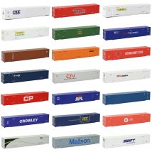 Evemodel 3 Stück Modelleisenbahnen HO Maßstab 1:87 53' Behälter 53ft Versandbehälter Frachtkasten