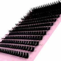 Cluster-Wimpernverlängerung, 160/266 Bündel, 10D/80D, natürlicher Stil, einzelne Wimpern, handgefertigte Wimpernbündel, 3D-Nerzwimpern