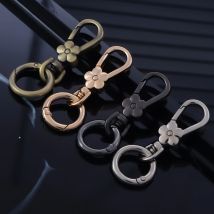 2pcs Flower Keychain Clip Key Ring, Carabiner Keychain Clip Key Chain Hook Holder Organizer for Car Home