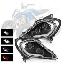 Für yamaha raptor 2006 700r yfz450 yfz450r yfz450x wolverine 2024 2010-2015 led scheinwerfer drl blinker lichtsc halter
