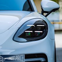 Światła samochodowe do Porsche Panamera 971 2017-2023, kompletny zestaw reflektorów, ulepszenie w stylu 2024, LED Matrix, światła drogowe i mijania.