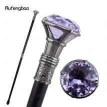 Lila Diamant Typ Silber Gehstock Mode dekorative Gehstock Gentleman elegante Cosplay Rohr knopf Crosier 93cm