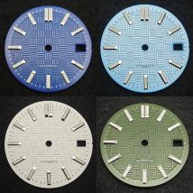 NH35 grün leuchtendes Zifferblatt 28,5 mm Tauchzifferblatt Einzelkalender Zifferblätter Modifikation Uhrenteile für NH35/NH36 Uhrwerk