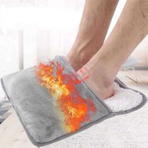 Winter Elektrische Fuß Heizung Pad USB Haushalt Füße Wärmer Heizung Weiche Plüsch Thermische Decke Heizung Hausschuhe für Home Office