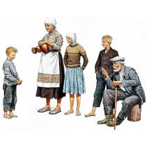 Precision 1/35 Die-casting Resin Model Kit, GK， Civilian Family Members, Unpainted
