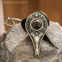 【M】 1 Stück arabischer Weihrauchbrenner im antiken Stil, Lampe aus Metall, duftender und duftender Kerzenhalter, Heimdekoration, Geschenk