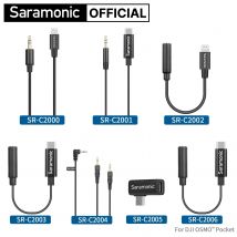 Saramonic SR-C2000 Cavo adattatore audio per microfono di prolunga professionale per microfono wireless iPhone Xiaomi DJI Fotocamere DSLR