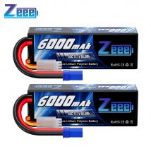 1/2pcs Zeee 3S Lipo Batteria 11.1V 80C 6000mAh Custodia rigida con spina EC5 per auto RC Hobby RC Buggy Camion Barche per droni FPV