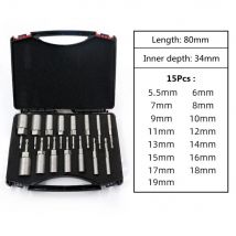 Multifunktion ales 5,5 mm-19mm Sechs kant hülsen düsens atz mit Schrauben dreher griff und Mutter treiber
