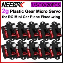 1/5/10/20PCS NEEBRC 2g Micro Servo Kunststoff Getriebe Kernlosen Motor für RC Mini Auto Starrflügel Flugzeug Hubschrauber Roboter Boot Spielzeug