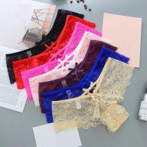 Damenhöschen, sexy Spitze, Damenunterwäsche, niedrige Taille, G-String, Tangas, modische Dessous, niedliche Damen-Slips, stilvolle Höschen für Wo